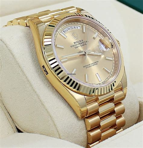 rolex oyster perpetual day date 40 fake|pre owned rolex president 40mm.